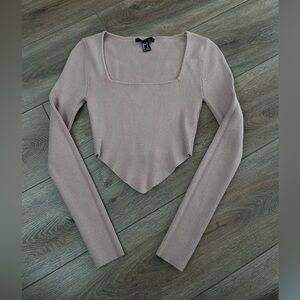 Long Sleeve Cropped Sweater
